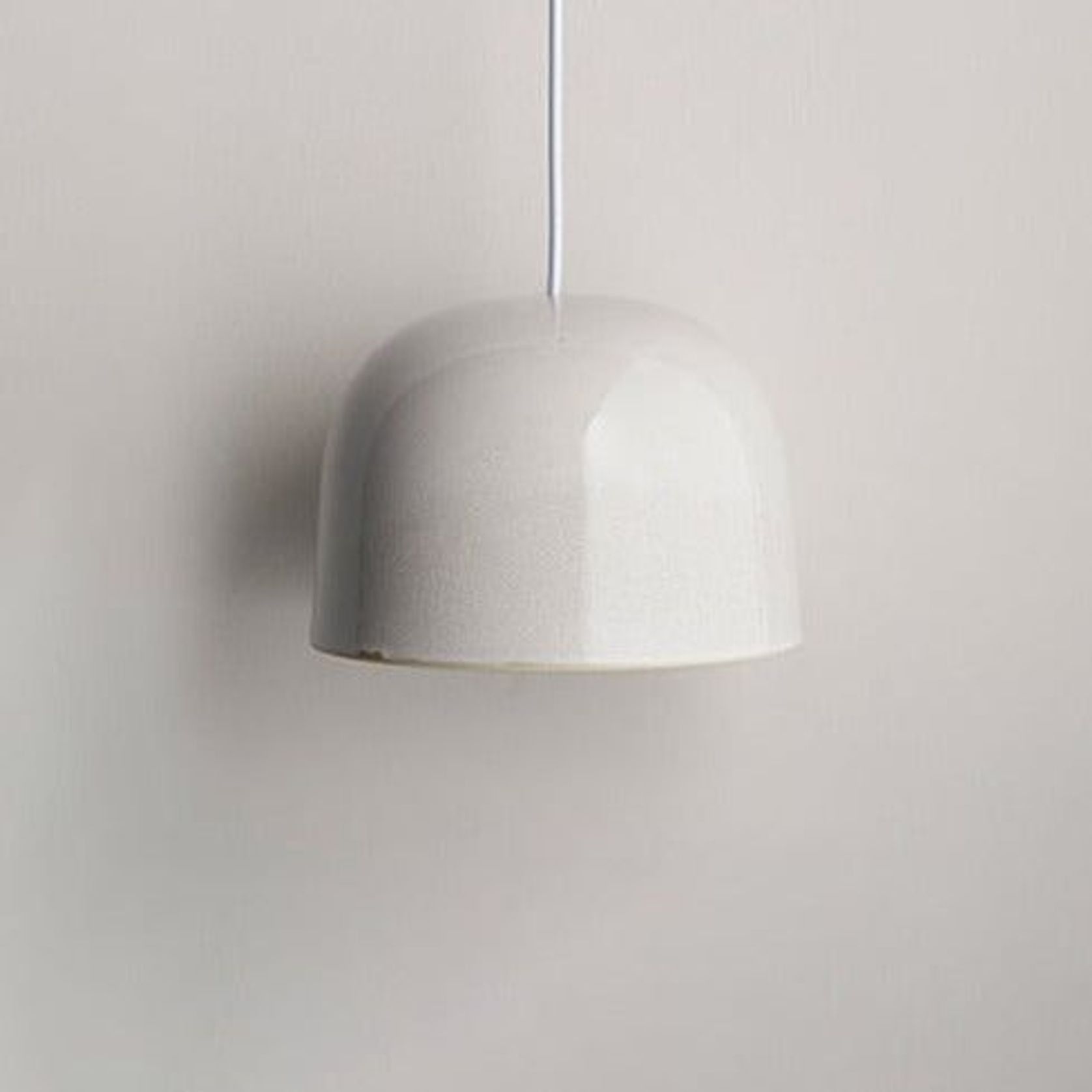 Ceramic Pendant Bell Light Small gallery detail image