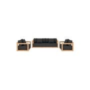 Ibis Outdoor Teak Three Seater Sofa gallery detail image