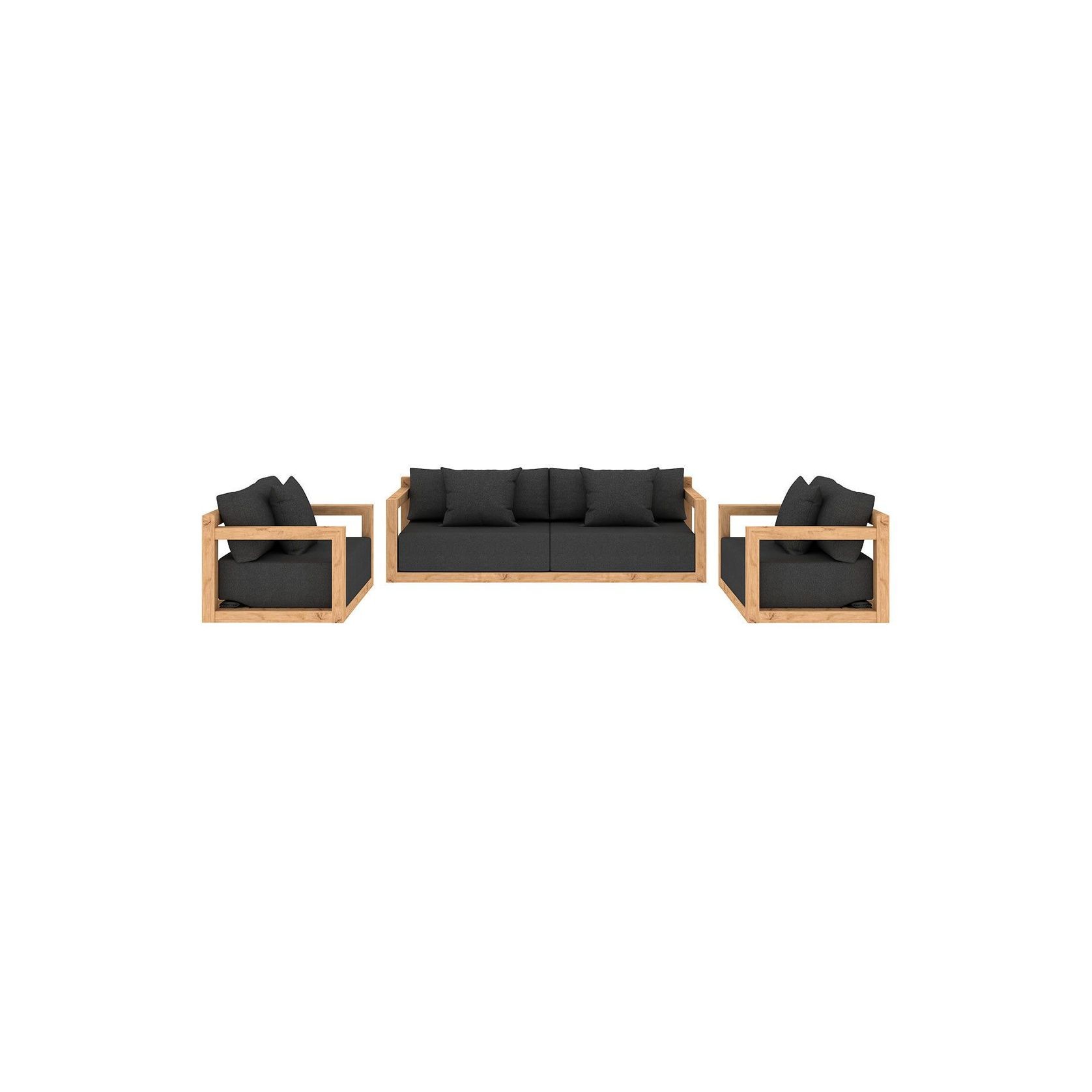 Ibis Outdoor Teak Right Arm Sofa gallery detail image