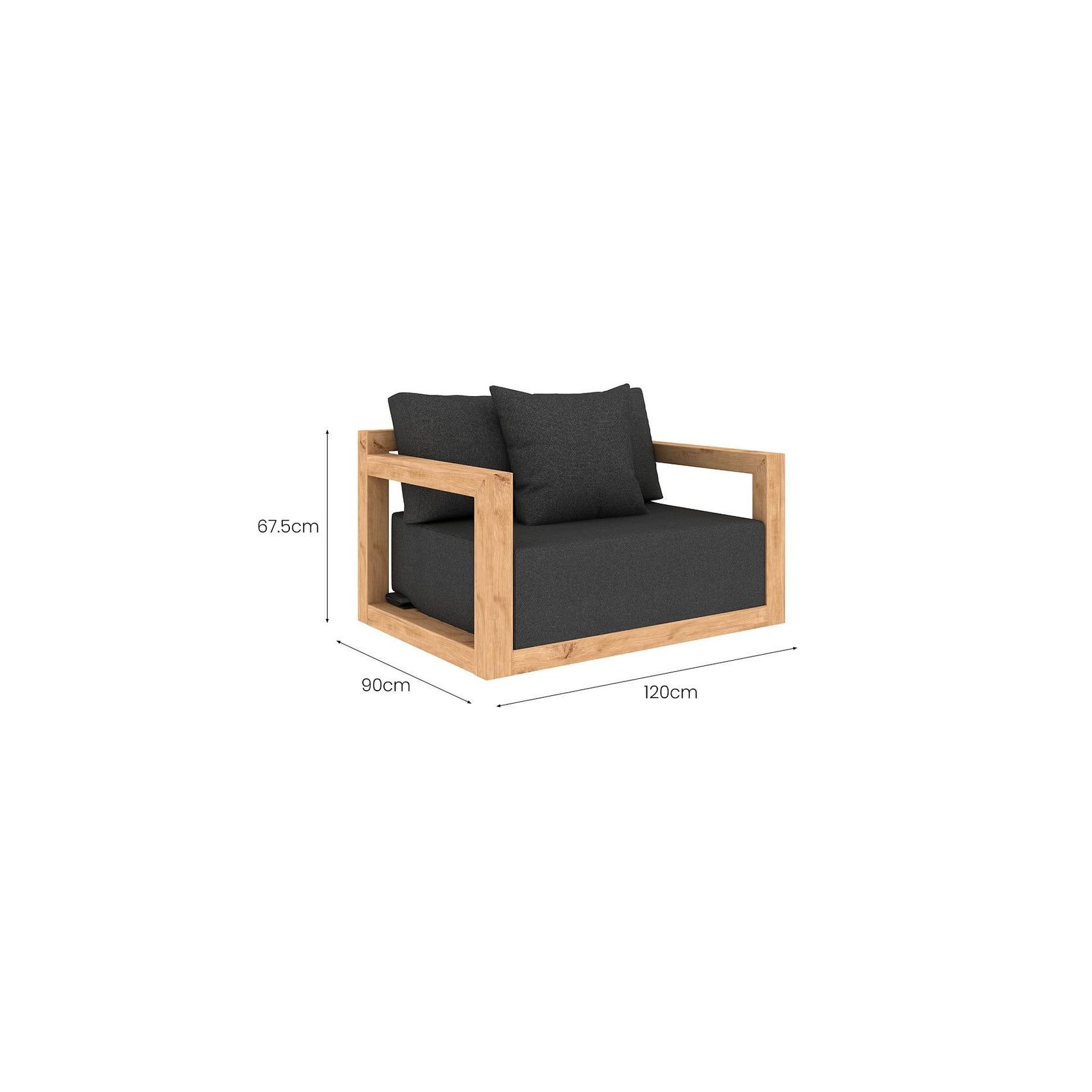 Ibis Outdoor Teak Club Chair gallery detail image