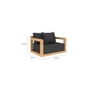 Ibis Outdoor Teak Club Chair gallery detail image