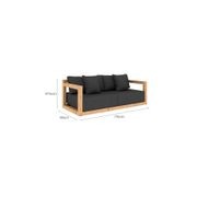 Ibis Outdoor Teak Loveseat Sofa gallery detail image