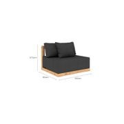 Ibis Outdoor Teak Centre Sofa gallery detail image