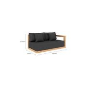 Ibis Outdoor Teak Left Arm Sofa gallery detail image