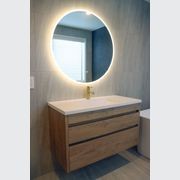 CODE LUX 1000 2 DRAWER WALL HUNG STOCK VANITY & TOP, 5 COLOURS gallery detail image