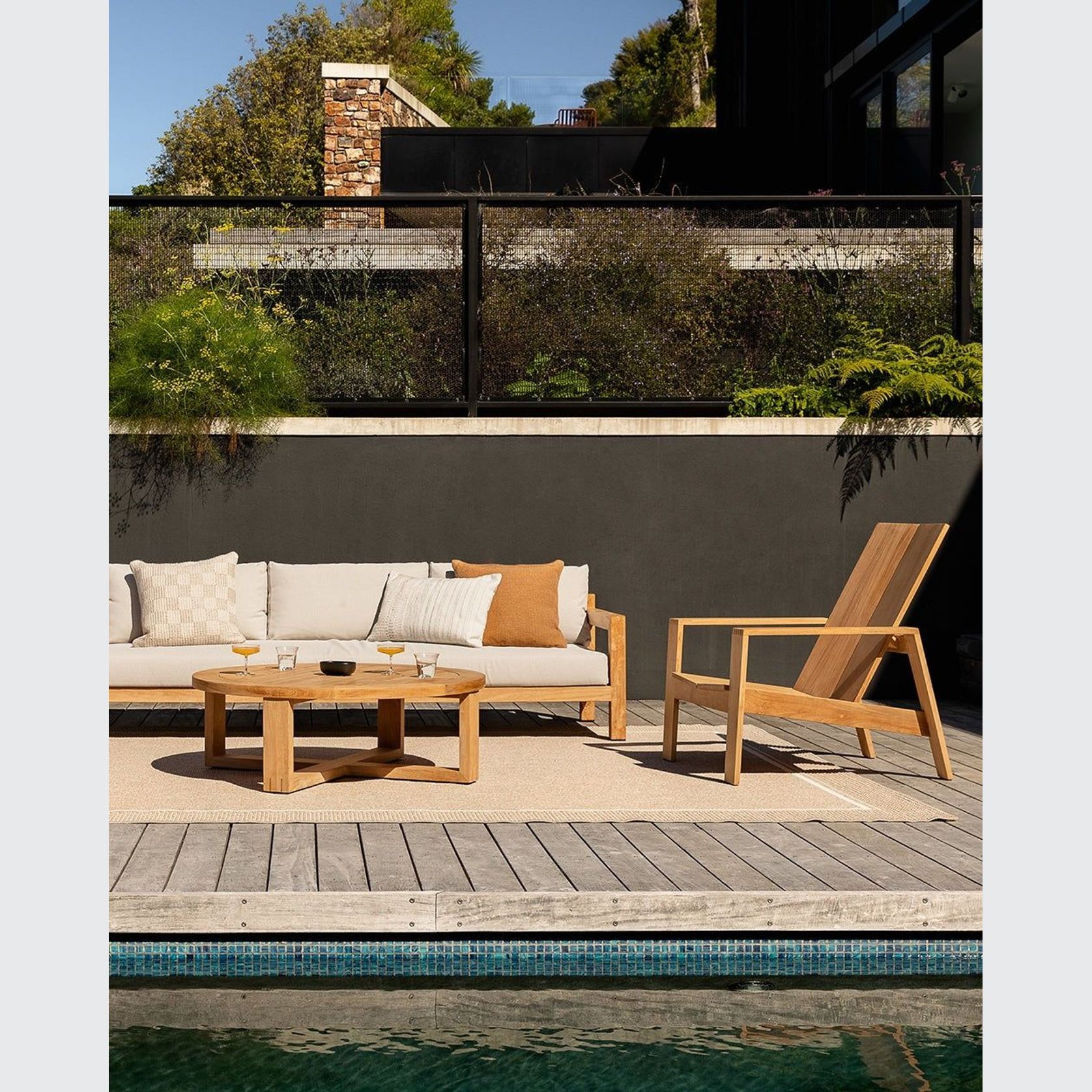 Baya Sonnet In & Outdoor Cushion - Almond gallery detail image