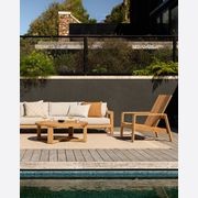 Baya Sonnet In & Outdoor Cushion - Almond gallery detail image