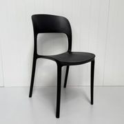 Sophie Resin Dining Chair - Black gallery detail image