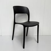 Sophie Resin Dining Chair - Black gallery detail image