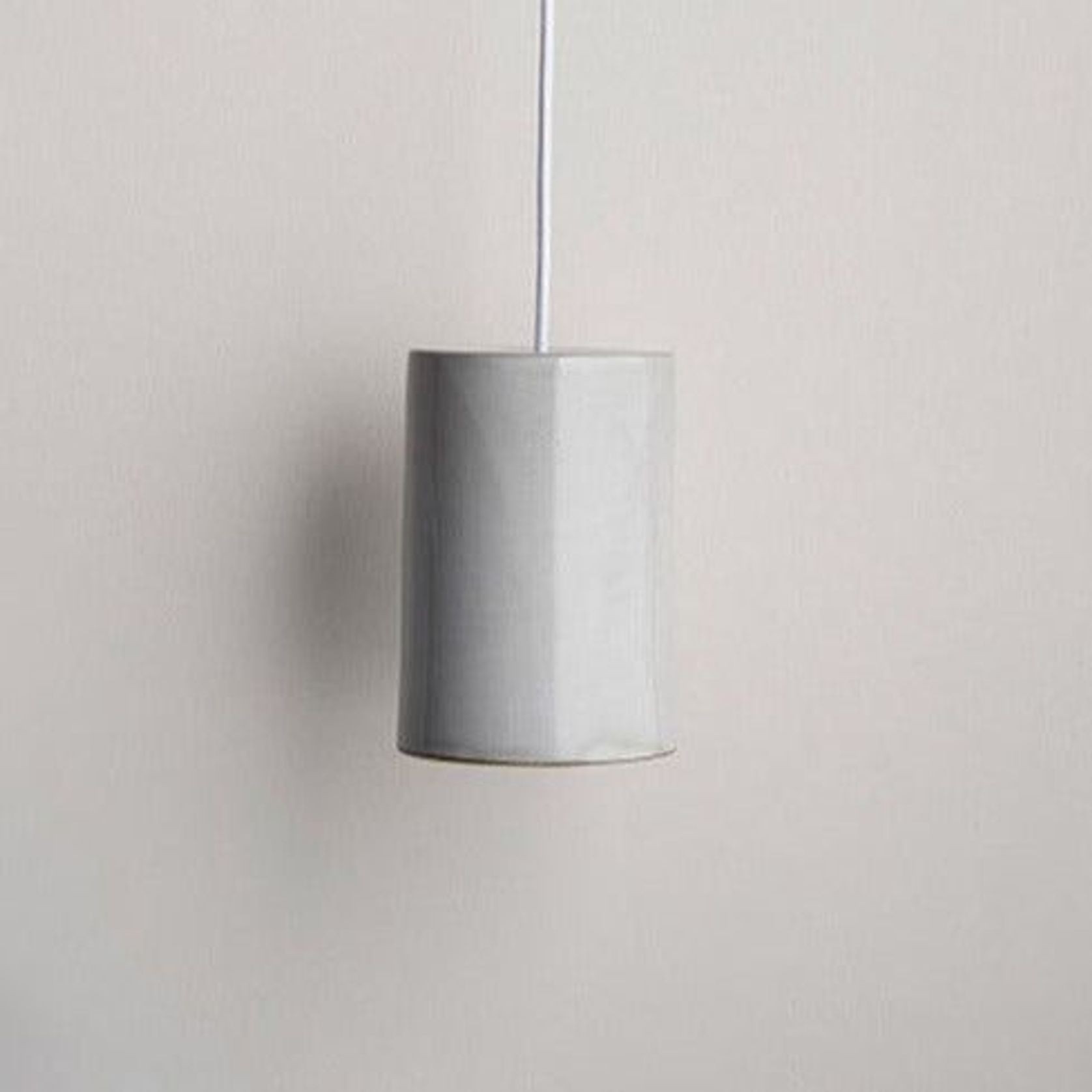 Ceramic Cylinder Pendant Light Small gallery detail image