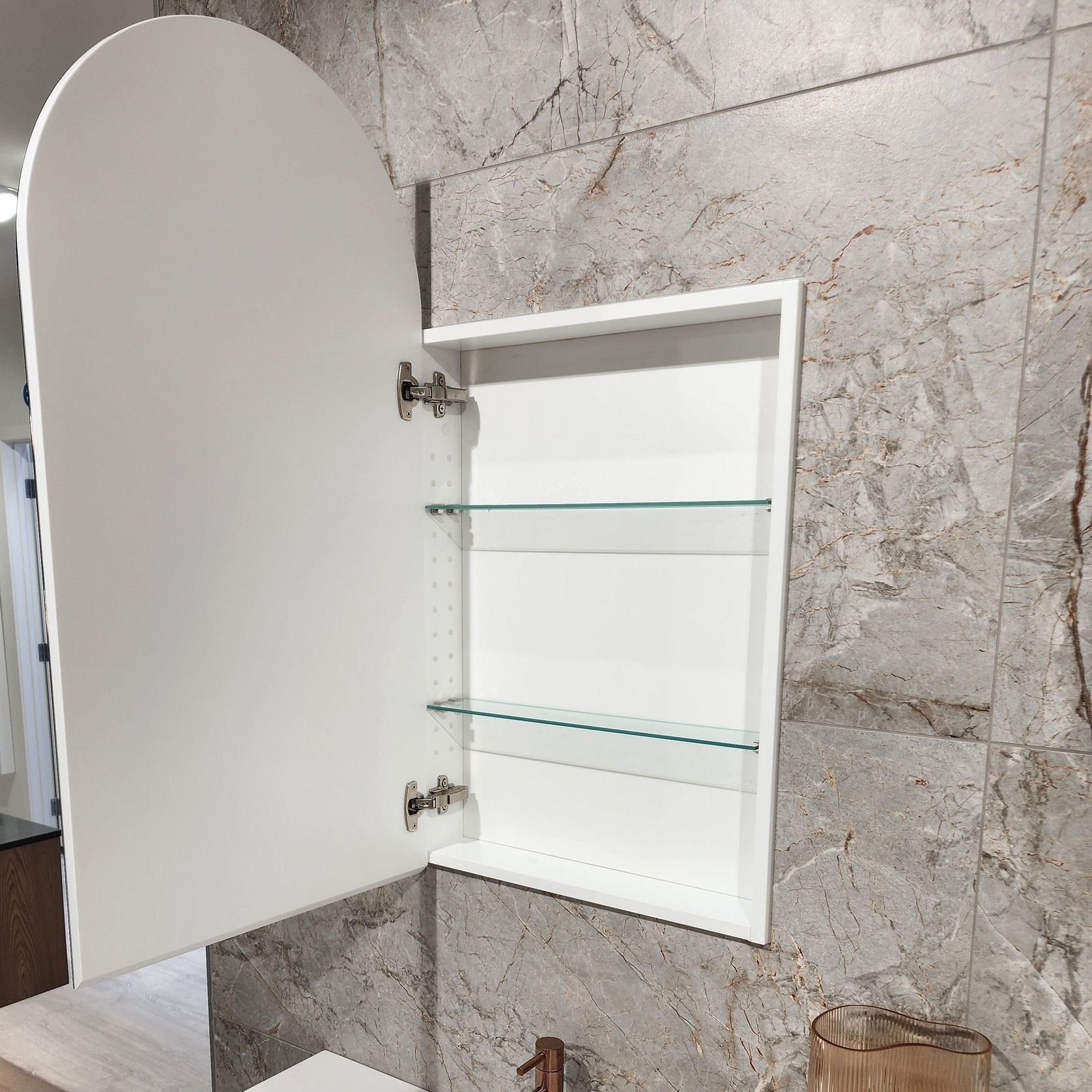 CODE NEO ARCH 500 RECESSED MIRROR CABINET RANGE gallery detail image