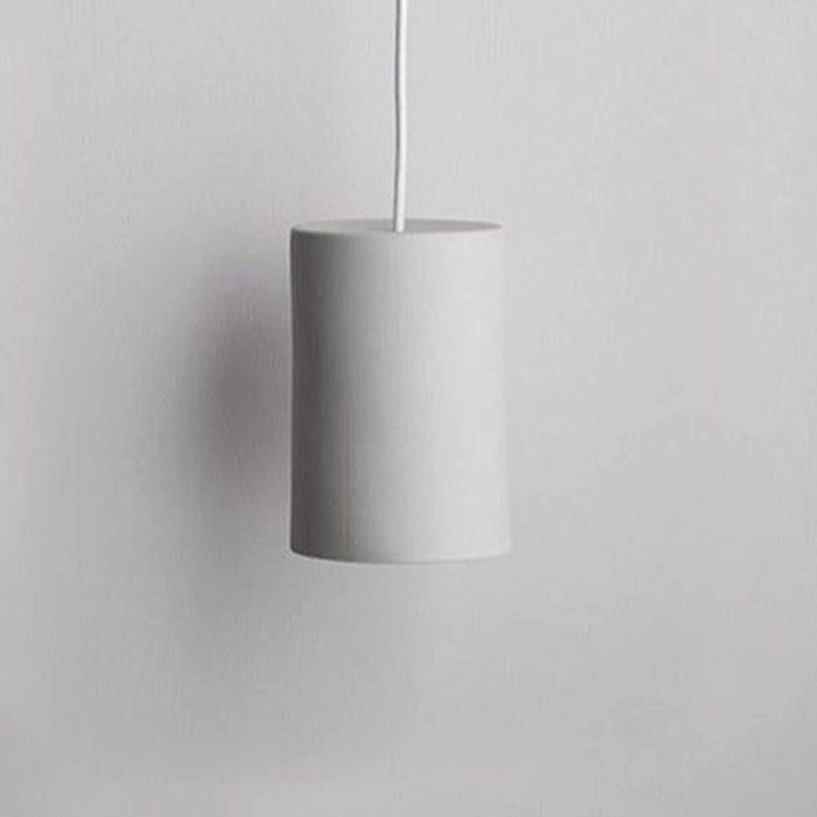 Ceramic Cylinder Pendant Light Small gallery detail image
