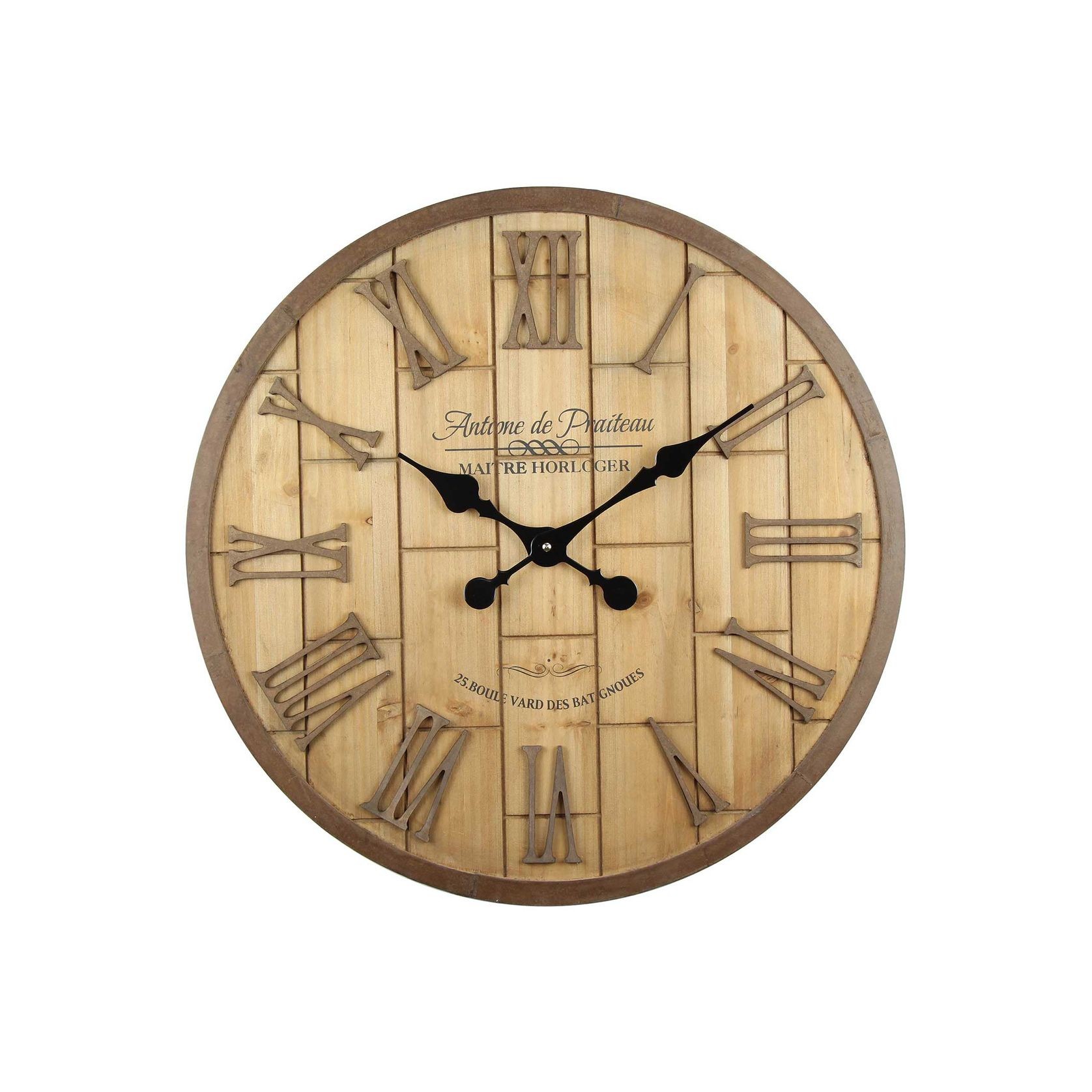 Stacey Wood Wall Clock gallery detail image