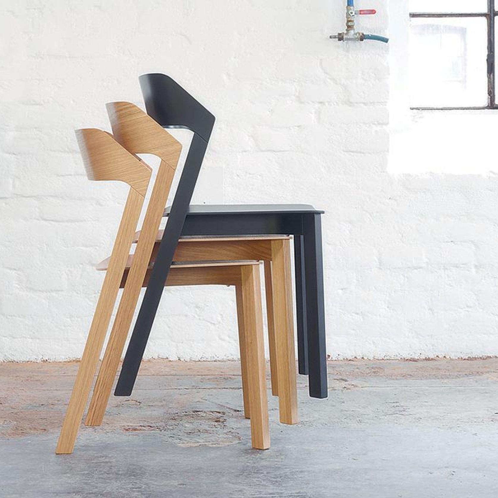 Merano Dining Chair - Natural Oak - by TON gallery detail image