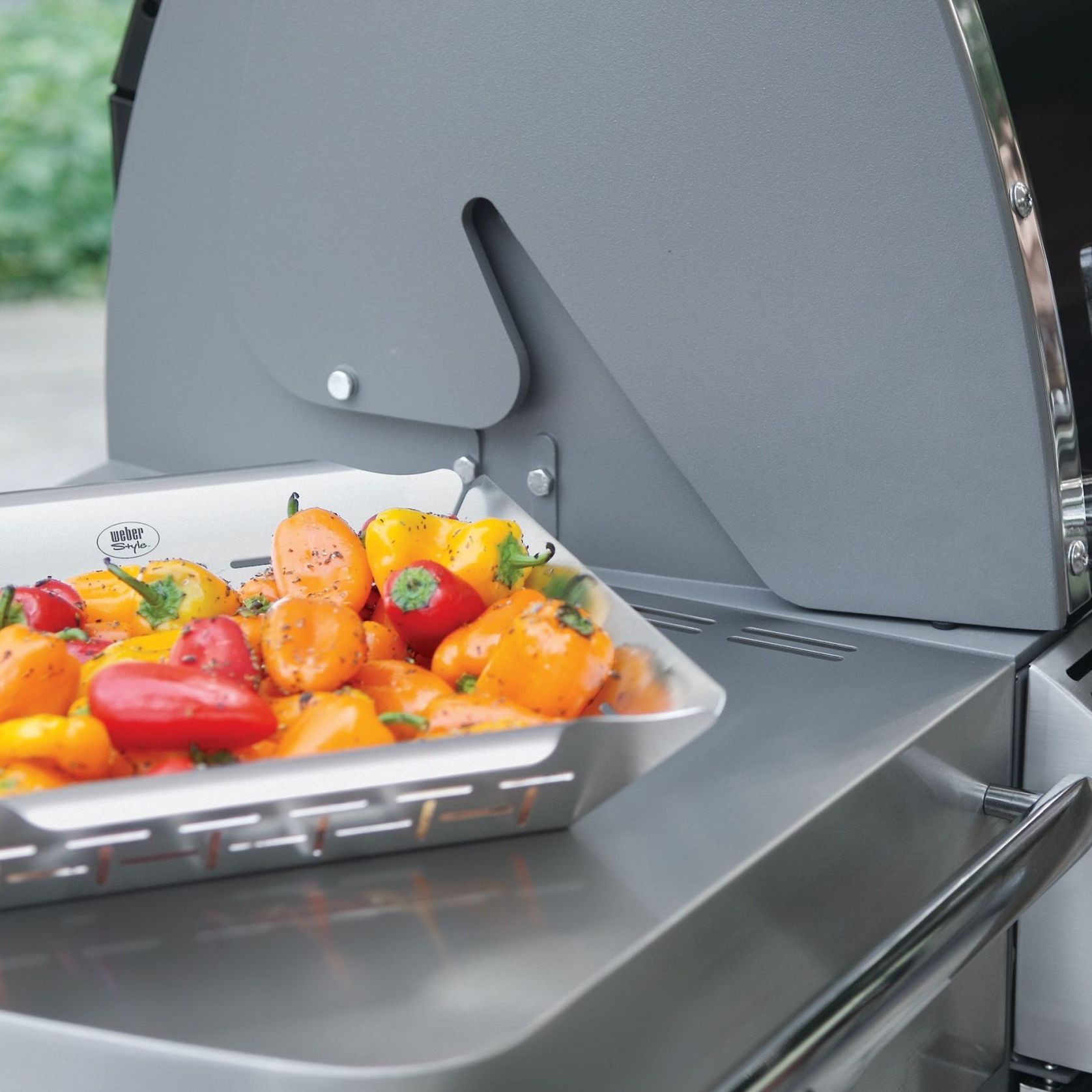 Stainless Steel Grill Basket Large gallery detail image