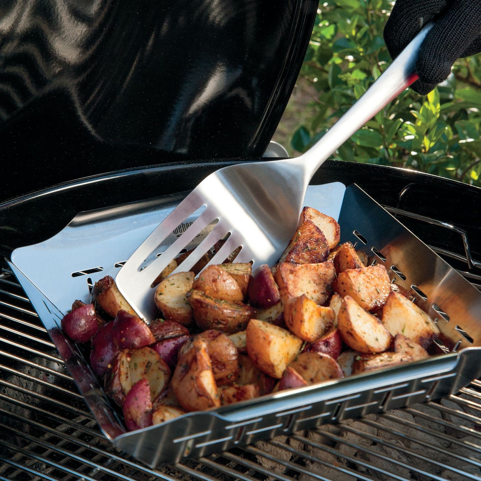 Stainless Steel Grill Basket Large gallery detail image