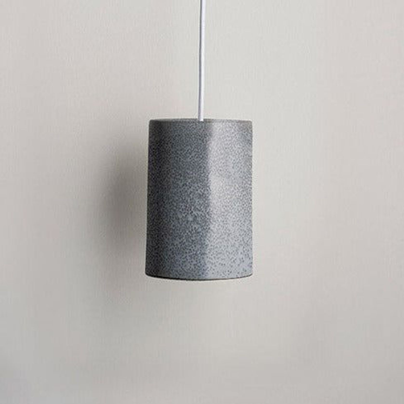 Ceramic Cylinder Pendant Light Small gallery detail image