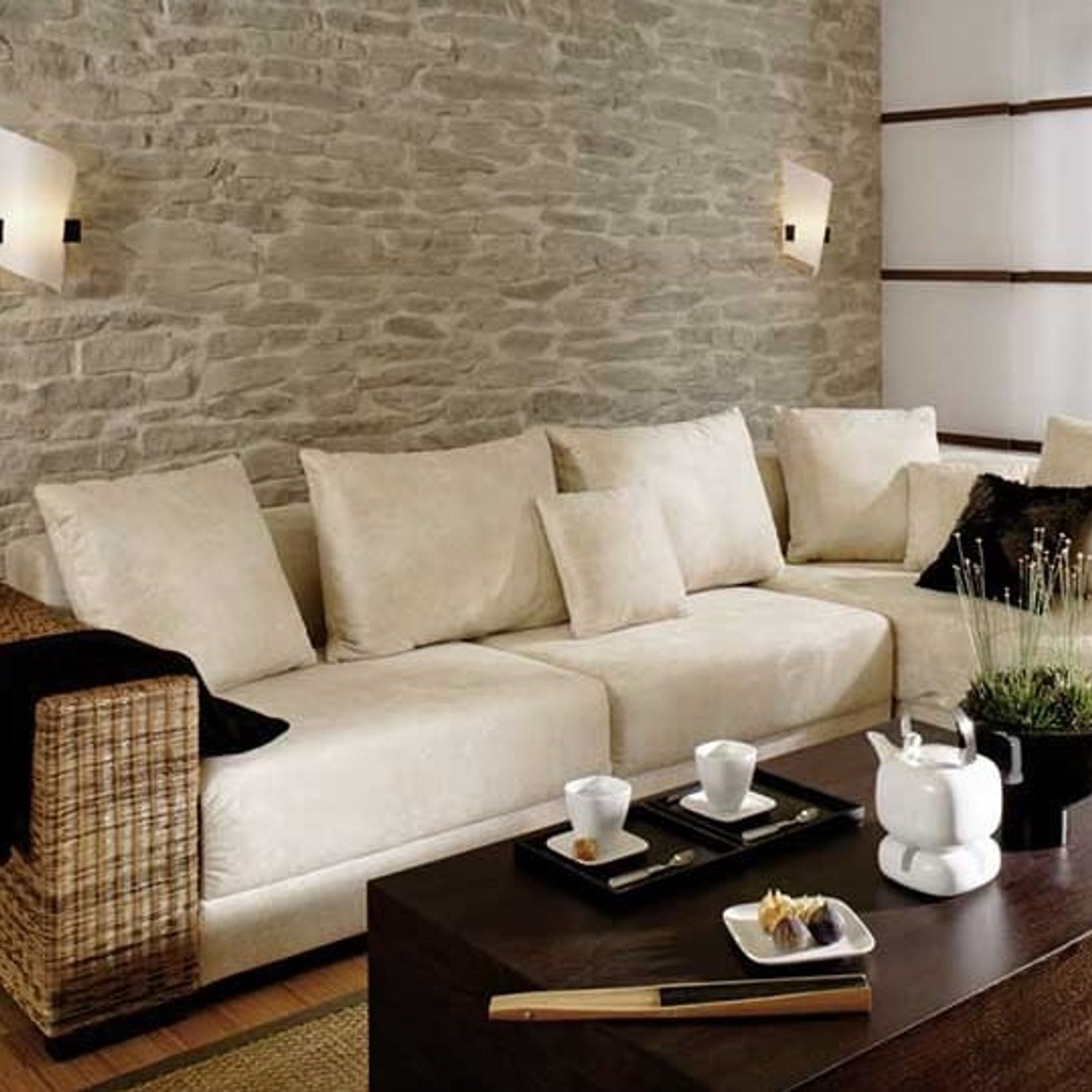 Stone Slabs Wall Panels by Muros | Grey Stone Cladding gallery detail image