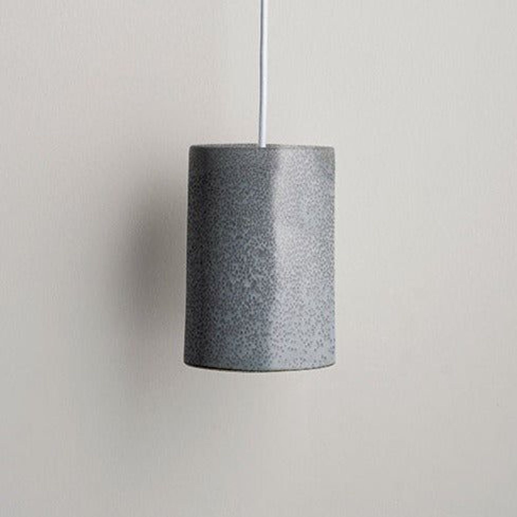 Ceramic Pendant Cylinder Light Large gallery detail image