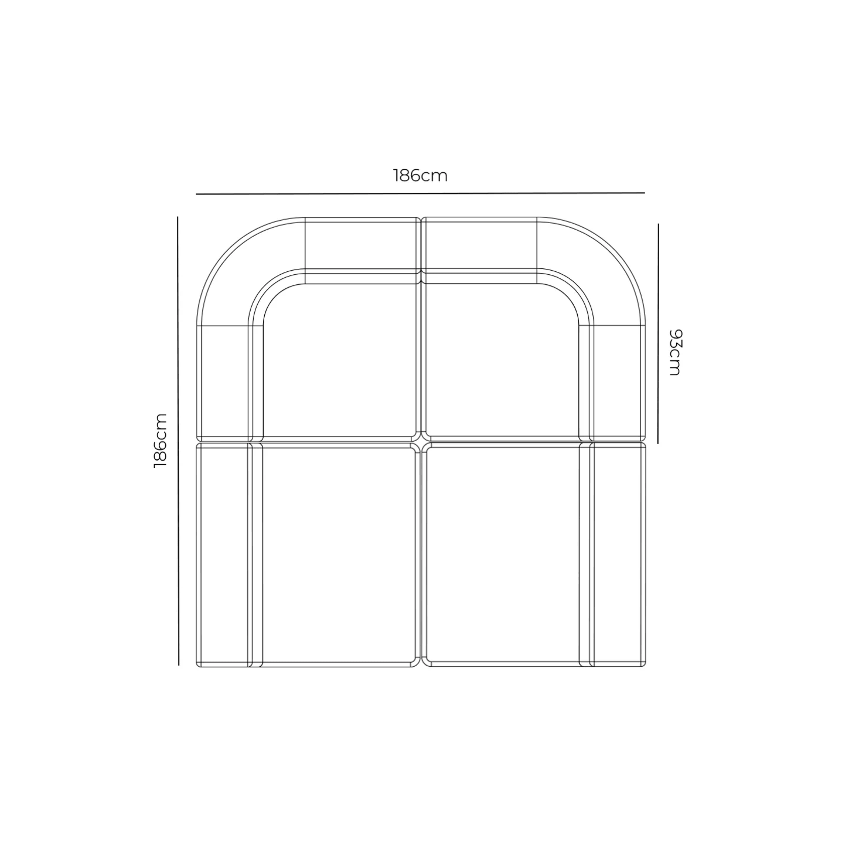 Stretch Pit Sofa - Fossil Eucalyptus gallery detail image