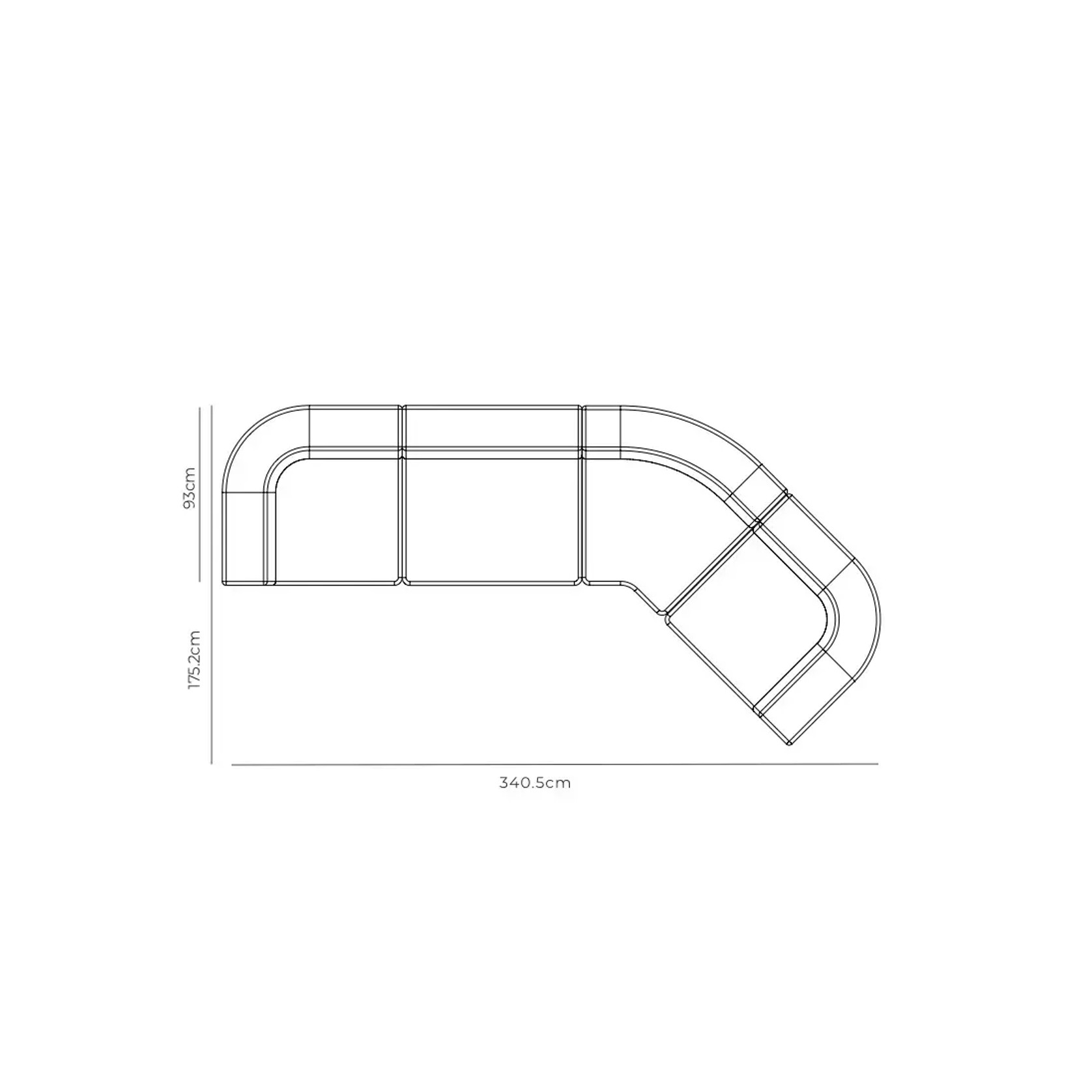 Stretch Closed Angle Sofa - Corduroy Cocoa gallery detail image