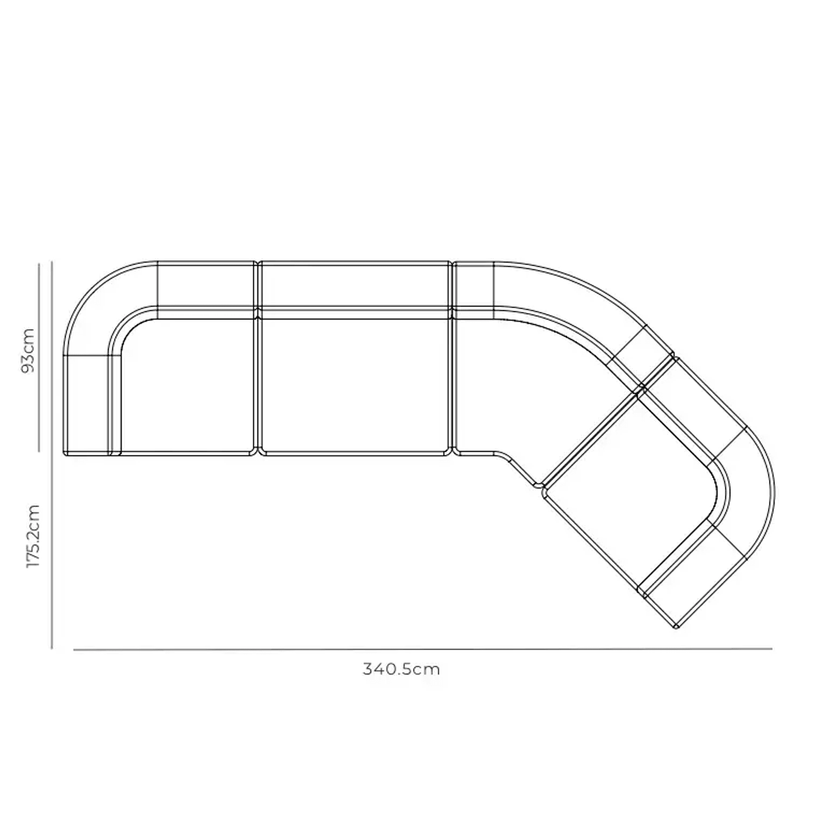 Stretch Closed Angle Sofa - Corduroy Cocoa gallery detail image