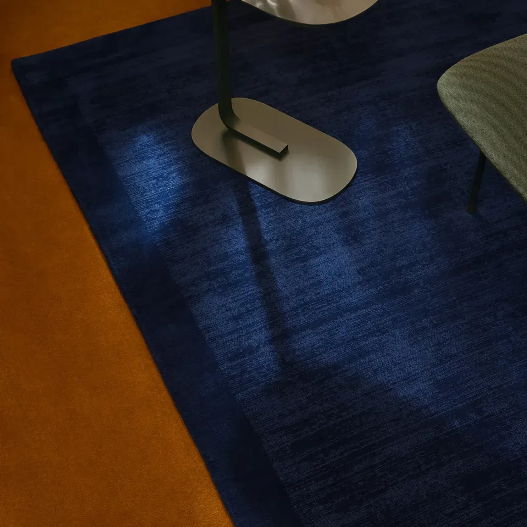 Tribe Home Tait Rug - Electric Navy | 100% NZ Wool gallery detail image
