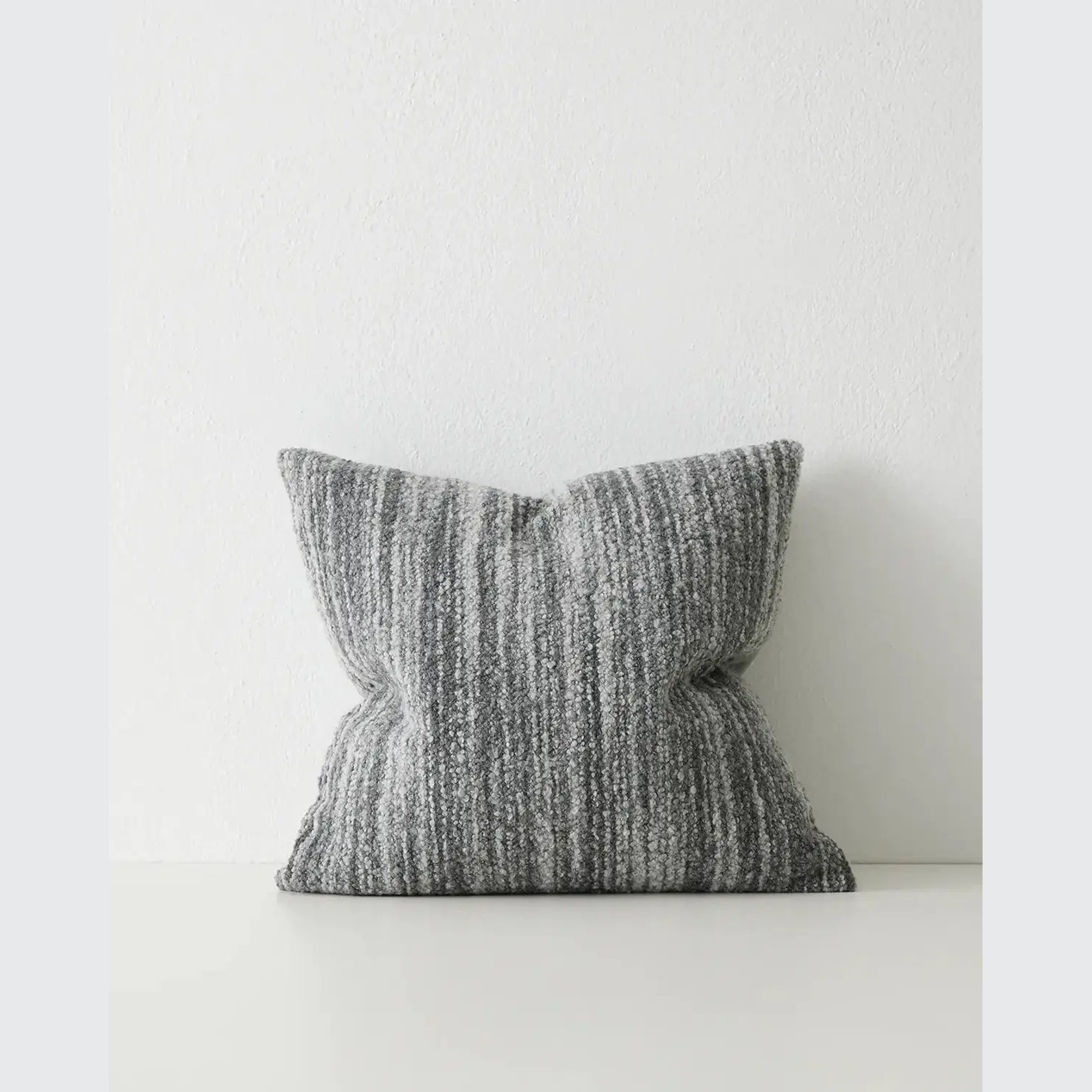 Weave Home Gigi Cushion - Slate | Wool Blend Boucle gallery detail image