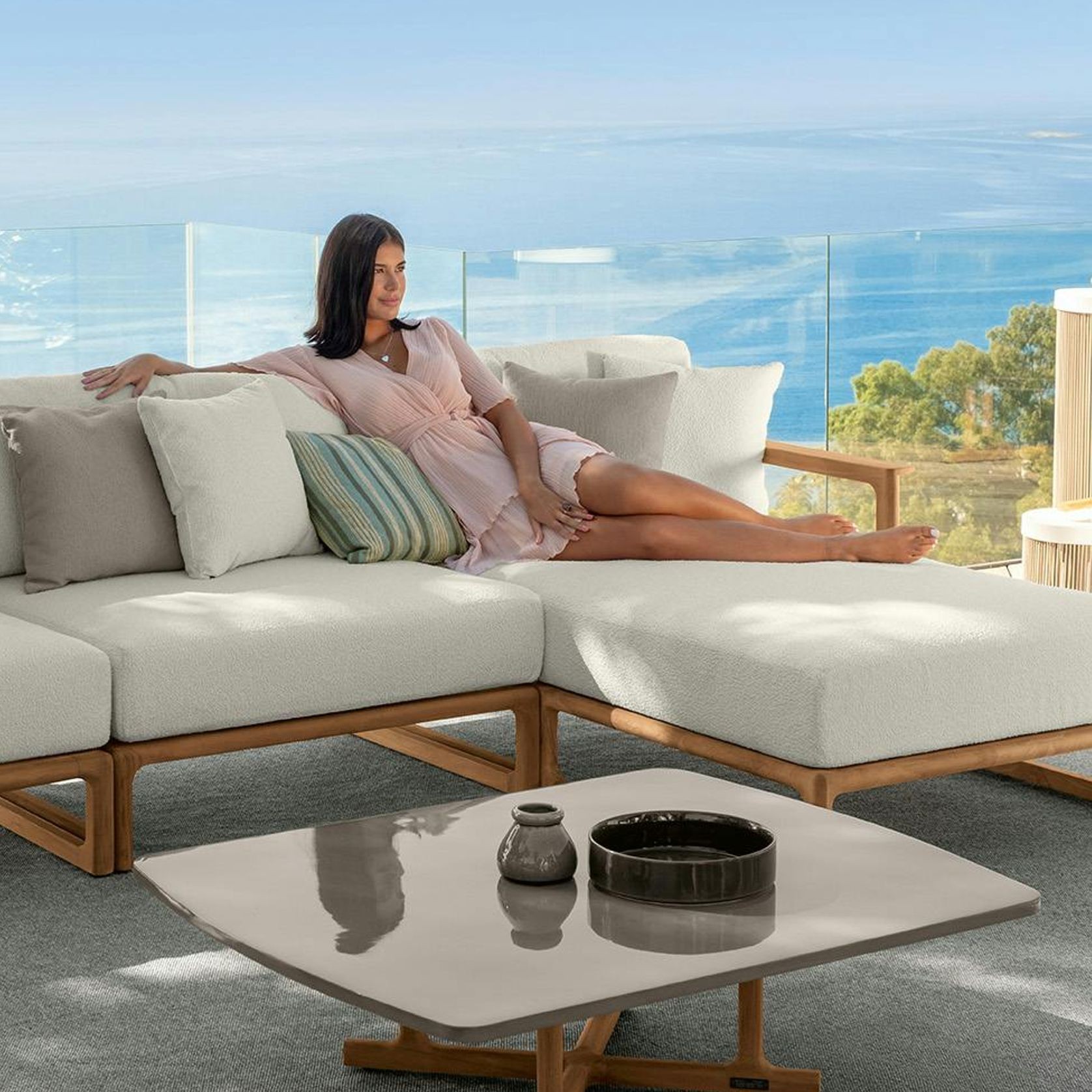 Thea Outdoor Modular Sofa gallery detail image