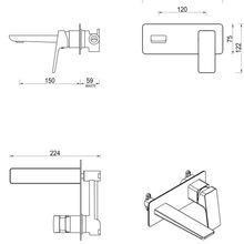 Tiago Wall | Spout Combo | Trim Kit Only gallery detail image