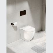 Code Flow Typhoon Inwall Toilet Suite | Brushed Bronze Button gallery detail image