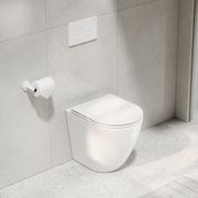 Flow Typhoon Inwall Toilet Suite | Matte White Button gallery detail image