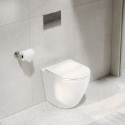 Code Flow Typhoon Inwall Toilet Suite | Chrome Button gallery detail image