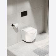 CODE FLOW TYPHOON WALL HUNG TOILET SUITE | BRUSHED GUNMETAL BUTTON gallery detail image