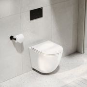 CODE Flow Typhoon Wall Hung Toilet Suite | Gunmetal Button gallery detail image