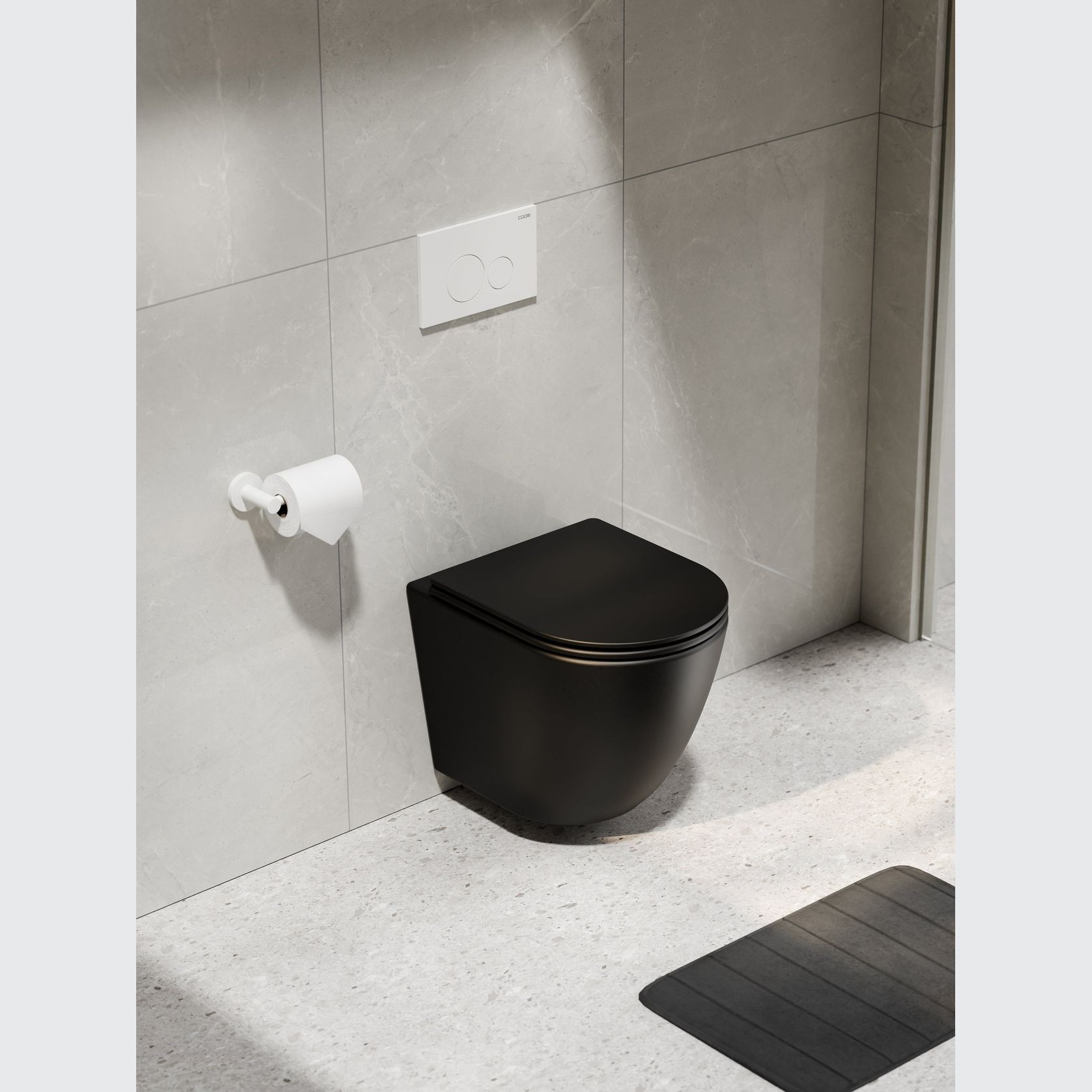 Flow Typhoon Wall Hung Toilet Suite | Matte White Btn gallery detail image