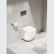 CODE Flow Typhoon Wall Hung Toilet Suite | Chrome Button gallery detail image