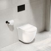 CODE FLOW TYPHOON WALL HUNG TOILET SUITE | BRUSHED GUNMETAL BUTTON gallery detail image
