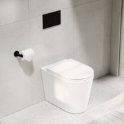 CODE Pure Typhoon Inwall Toilet Suite | Matte Black Button gallery detail image