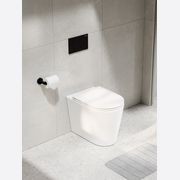 Pure Typhoon Inwall Toilet Suite | Matte Black Button gallery detail image