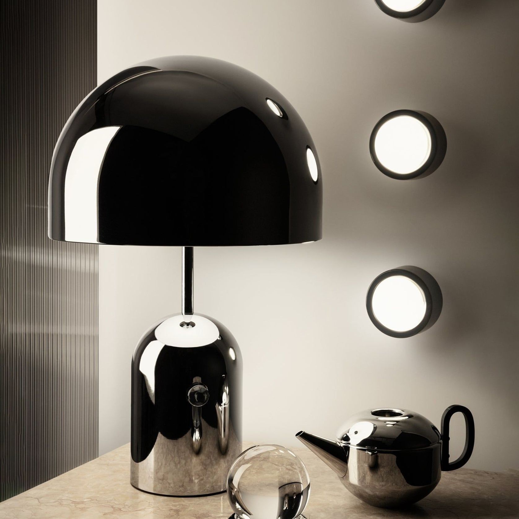 Tom Dixon | Bell Table Lamp | Silver gallery detail image