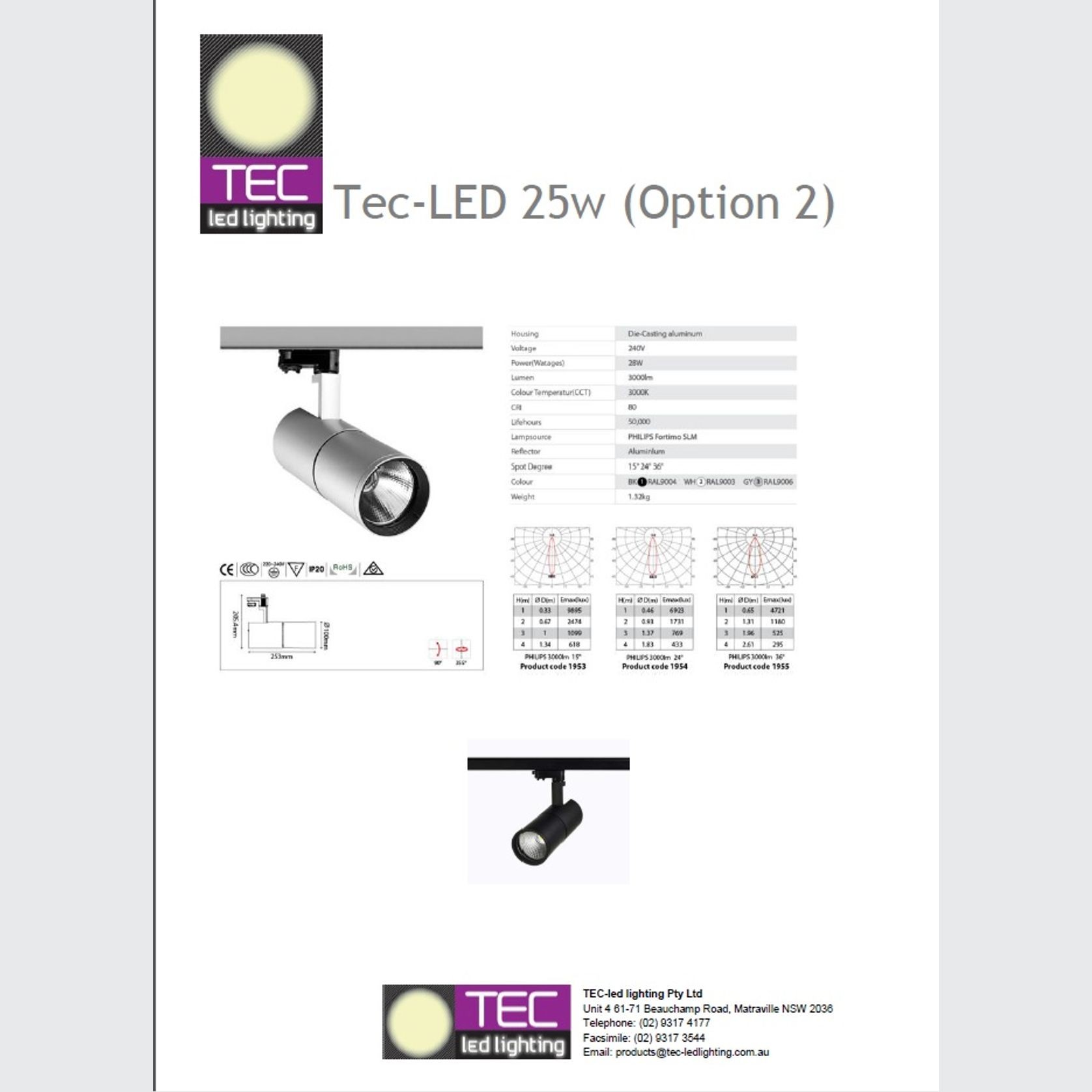 LED TechTrack Light (28 Watt) gallery detail image