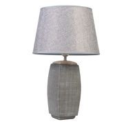 Trellis Textured Lamp With Grey Shade gallery detail image