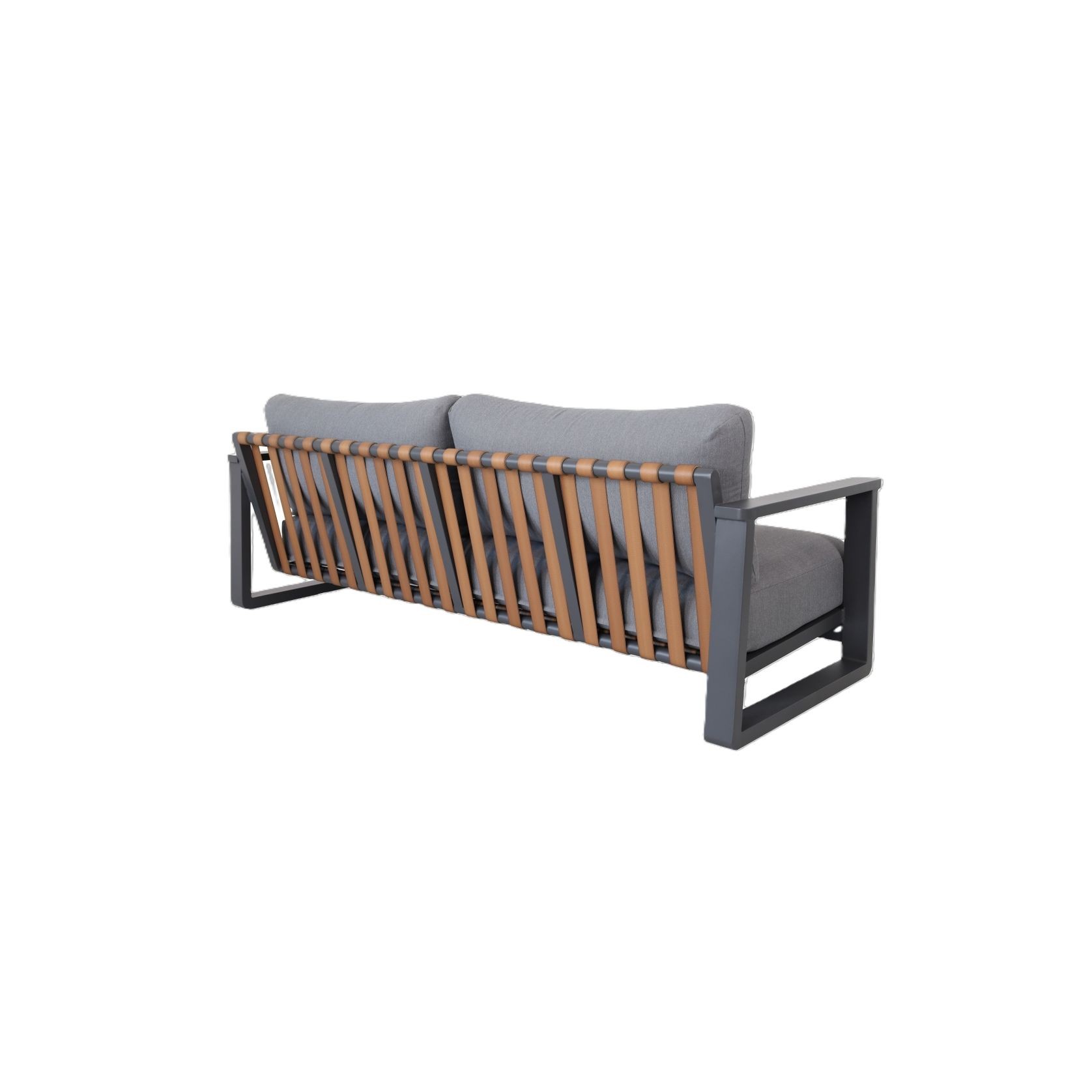 Tuscany 4pc Aluminium Outdoor Lounge Set | Gunmetal gallery detail image