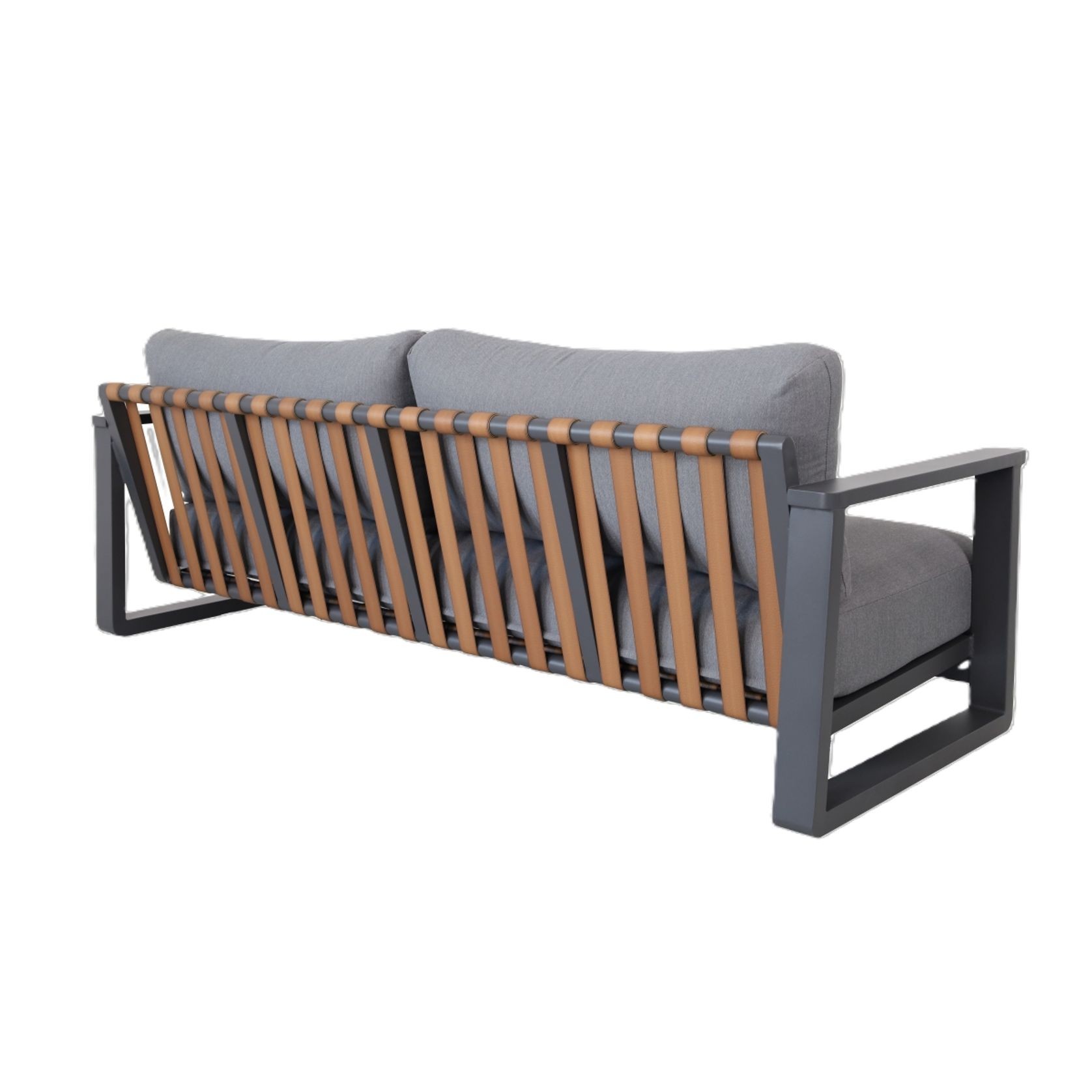 Tuscany 4pc Aluminium Outdoor Lounge Set | Gunmetal gallery detail image