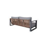 Tuscany 4pc Aluminium Outdoor Lounge Set | Gunmetal gallery detail image