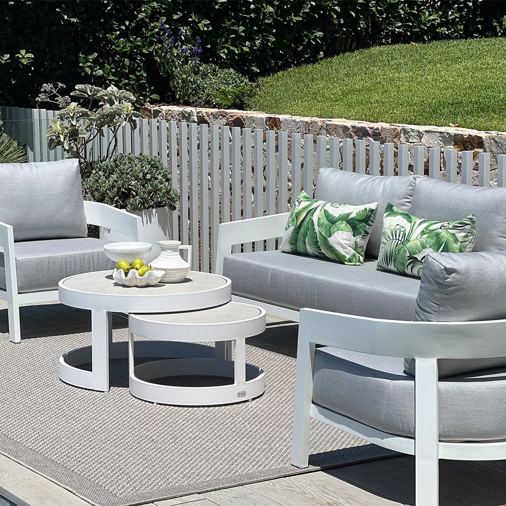 Ubud 4pc Aluminium Outdoor Lounge Setting gallery detail image