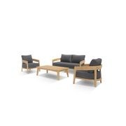 Ubud 4pc Teak Outdoor Lounge Setting gallery detail image