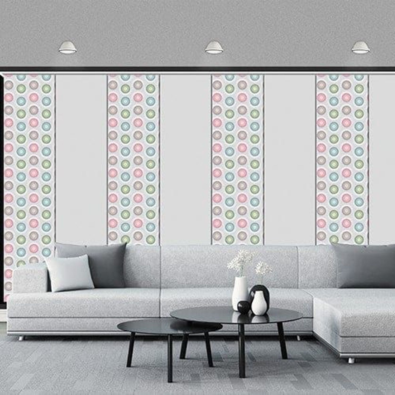 Essential Blackout Panel Blinds - 6 Panel gallery detail image