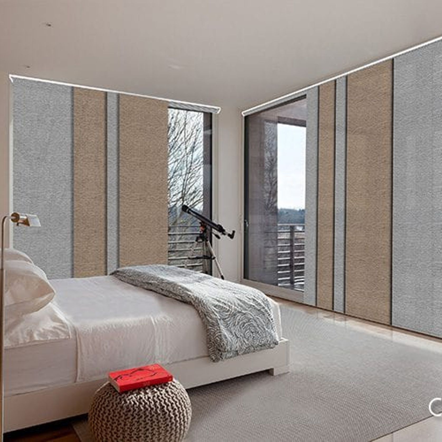 Premium Blackout Panel Blinds - 3 Panel gallery detail image